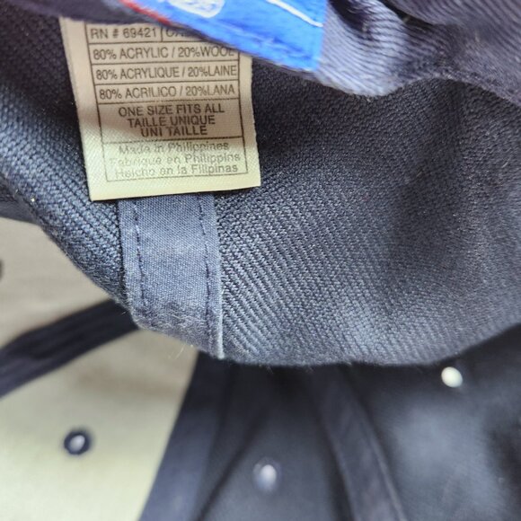 New England Patriots Hat Cap NFL Reebok Blue w White and Red Stripes Adjustable - Picture 10 of 10